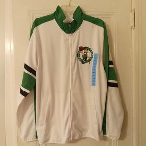 🆕 Boston Celtics Men's G-III Sports by Carl Banks Kelly Green/White Jacket, L